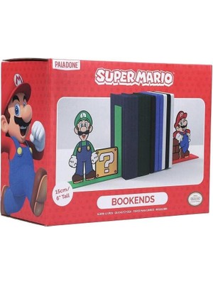 Paladone Super Mario Luigi Bookends ( Mario Luigi Motifli Kitaplık )