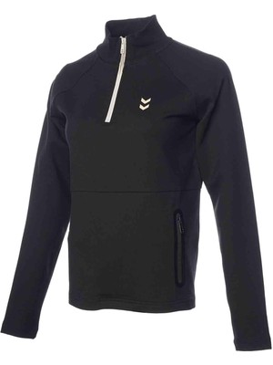 Hummel Hmlfuyu Zip Neck Kadın Siyah Sweatshirt 921960-2001