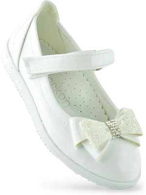 Ispartalılar 2015 Rahat Taban Tokalı Kız Çocuk Babet Ayakkabı Düğün Abiye Nişan Ev Babeti