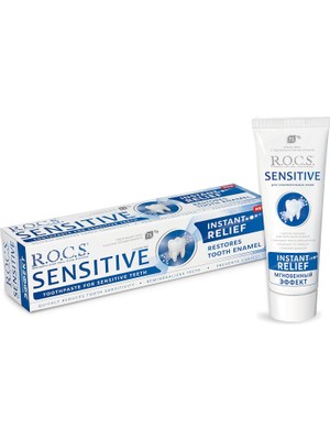 R.O.C.S. Sensitive Instant Relief - Anında Ferahlık Florürsüz Diş Macunu 75 ml