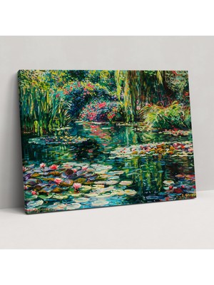 Painted Anarchy Claude Monet Nilüferler Kanvas Tablo - Claude Monet, Kanvas Tablo, Claude Monet, Kanvas Tablo, 50X30