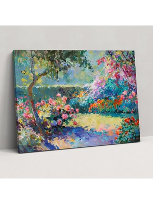 Painted Anarchy Empresyonist Bahçe Claude Monet Tablo - Claude Monet, Ev Dekorasyonu, Kanvas Tablo, Duvar Dekorasyonu, 50X30