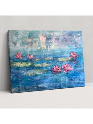 Painted Anarchy Claude Monet Nilüferler Kanvas Tablo - Claude Monet, Kanvas Tablo, Ev Dekorasyonu, Duvar Dekorasyonu, 50X30