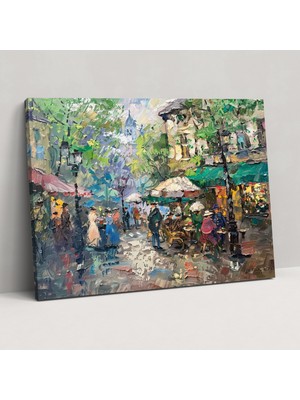 Painted Anarchy Empresyonist Claude Monet Sokak Sahnesi Duvar Sanatı - Claude Monet, Kanvas Tablo, Ev Dekorasyonu, Kanvas Tablo, 50X30