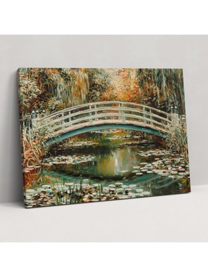 Painted Anarchy Japon Köprüsü Claude Monet Duvar Süslemesi - Claude Monet, Kanvas Tablo, Duvar Dekorasyonu, Claude Monet, 50X30