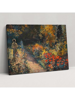 Painted Anarchy Claude Monet Sanatçının Bahçesi Kanvas Tablo - Claude Monet, Kanvas Tablo, Claude Monet, Kanvas Tablo, 50X30