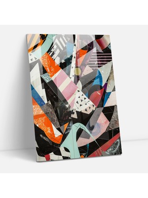 Painted Anarchy Karmaşık Dadaizm Cam Tablo - Dadaizm, Ev Dekorasyonu, Modern Sanat, Duvar Dekorasyonu, 30X45