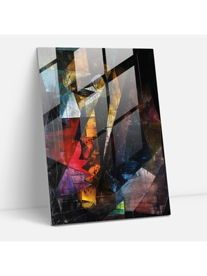 Painted Anarchy Soyut Kübizm Modern Sanat - Kübizm, Ev Dekorasyonu, Modern Sanat, Duvar Dekorasyonu, 30X45