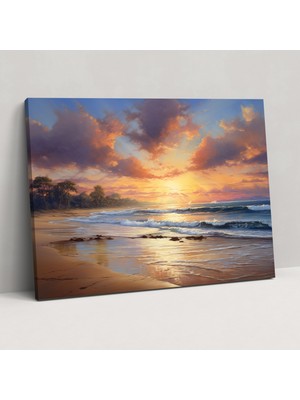 Painted Anarchy Toprak Kanvas Tablo - Toprak, Toprak, Nefes Kesen Gün Batımı, Kanvas Tablo, 50X30