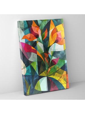 Painted Anarchy Kübizm Doğa Duvar Sanatı - Kübizm, Duvar Sanatı, Duvar Dekorasyonu, Kanvas Tablo, 30X50