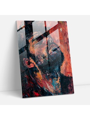 Painted Anarchy Duygusal Ekspresyonizm Cam Duvar Sanatı - Ekspresyonizm, Duvar Süslemesi, Cam Duvar Sanatı, Ekspresyonizm Sanat Tarzı, 30X45