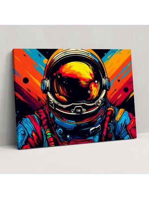 Painted Anarchy Pop Art Mars Duvar Sanatı - Toprak, Kanvas Tablo, Ev Dekorasyonu, Duvar Dekorasyonu, 50X30