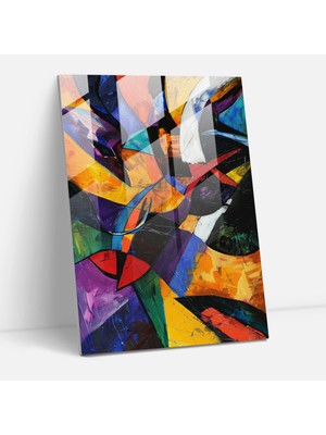 Painted Anarchy Duygusal Dışavurumculuk Cam Baskı - Ekspresyonizm, Duvar Dekorasyonu, Cam Baskı, Ev Dekorasyonu, 30X45