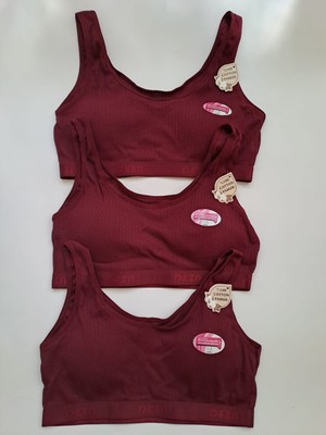 Nariya Kadın Büyük Beden Pamuklu 3'lü Içi Pedli Toparlayıcı Yarım Atlet Kalın Askılı Sütyen