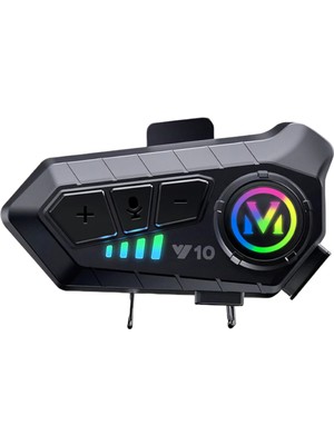 Beemen Y10 Motosiklet Kablosuz Kask Kulaklık Intercom Bluetooth 5.3 Su Geçirmez