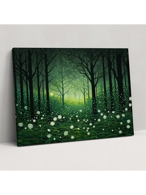 Painted Anarchy Yaşayan Orman Duvar Tablosu - Toprak, Kanvas Tablo, Ev Dekorasyonu, Duvar Dekorasyonu, 50X30