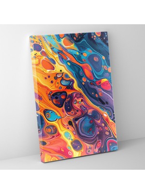 Painted Anarchy Cesur Soyut Desenler Duvar Sanatı - Ekspresyonizm, Ekspresyonizm Sanat Tarzı, Kanvas Tablo, Ev Dekorasyonu, 30X50