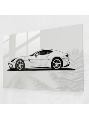 Painted Anarchy Ferrari Modern Sanat - Ferrari, Ferrari, Minimalizm, Ev Dekorasyonu, 45X30