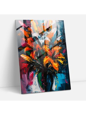 Painted Anarchy Kaotik Ekspresyonizm Duvar Dekorasyonu - Ekspresyonizm, Duvar Dekorasyonu, Kaotik Fırça Darbeleri, Natürmort Kompozisyon, 30X45