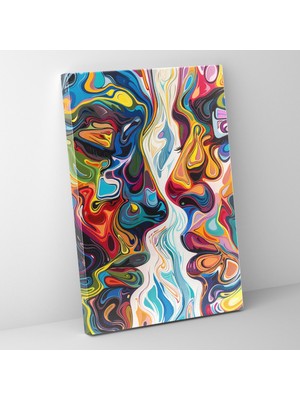 Painted Anarchy Ekspresyonizm Sanat Tarzı Kanvas Tablo - Ekspresyonizm, Kanvas Tablo, Duvar Sanatı, Ev Dekorasyonu, 30X50