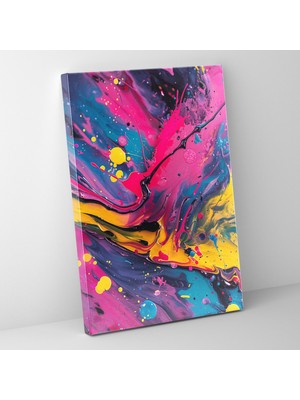 Painted Anarchy Aksiyon Tablo Kanvas Tablo - Aksiyon Tablo, Soyut Sanat, Duvar Sanatı, Duvar Dekorasyonu, 30X50