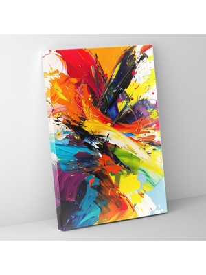 Painted Anarchy Aksiyon Tablo Kanvas Tablo - Aksiyon Resim, Aksiyon Resim, Soyut Sanat, Duvar Sanatı, 30X50