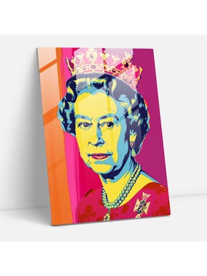 Painted Anarchy Andy Warhol Cam Baskı Queen Elizabeth Ii Duvar Tablosu - Andy Warhol, Cam Sanatı, Andy Warhol, Duvar Sanatı, 30X45