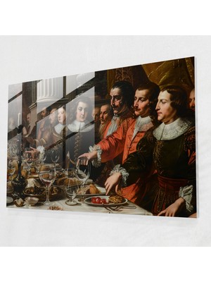 Painted Anarchy Barok Tarzı Resim Cam Duvar Sanatı - Barok, Gösterişli Dekor, Ev Dekorasyonu, Barok Tarzı Resim, 45X30