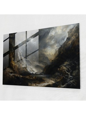 Painted Anarchy Barok Tarzı Resim Modern Sanat - Barok, Cam Baskı, Barok Tarzı Resim, Ev Dekorasyonu, 45X30