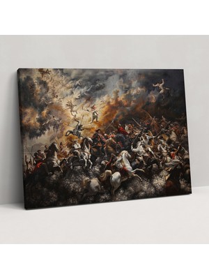 Painted Anarchy Barok Tarzı Tablo Kanvas Tablo - Barok, Kanvas Tablo, Duvar Sanatı, Kanvas Tablo, 50X30