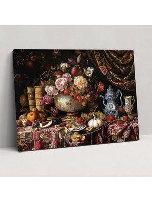 Painted Anarchy Sembolik Natürmort Duvar Dekorasyonu - Barok, Ev Dekorasyonu, Barok Stil Tablo, Duvar Dekorasyonu, 50X30