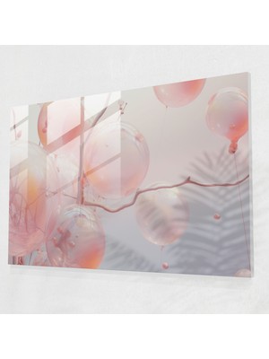 Painted Anarchy Ethereal Glass Wall Art Of World - Toprak, Modern Sanat, Ev Dekorasyonu, Cam Sanatı, 45X30