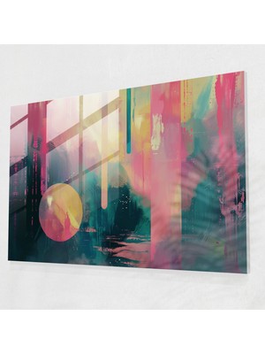 Painted Anarchy Cam Sanatı Soyut Sanat - Soyut Sanat, Cam Sanatı, Modern Sanat, Soyut Sanat, 45X30