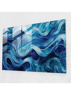 Painted Anarchy Soyut Sanat Cam Sanatı - Soyut Sanat, Cam Sanatı, Duvar Dekorasyonu, Modern Sanat, 45X30