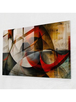 Painted Anarchy Dinamik Soyut Cam Duvar Sanatı - Soyut Sanat, Soyut Sanat, Cam Duvar Sanatı, Duvar Dekorasyonu, 45X30