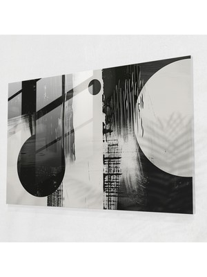 Painted Anarchy Modern Sanat Cam Duvar Sanatı - Soyut Sanat, Cam Duvar Sanatı, Duvar Dekorasyonu, Modern Sanat, 45X30