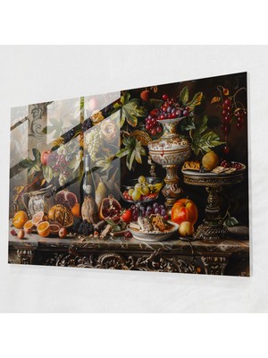 Painted Anarchy Barok Stil Tablo Cam Baskı - Barok, Cam Sanatı, Barok Stil Tablo, Ev Dekorasyonu, 45X30