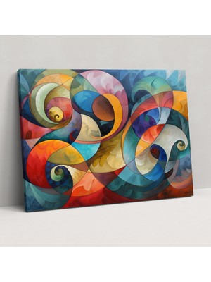 Painted Anarchy Soyut Sanat Kanvas Tablo - Soyut Sanat, Kanvas Tablo, Duvar Dekorasyonu, Kanvas Tablo Duvar Sanatı, 50X30