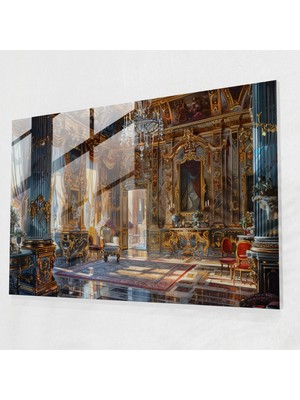 Painted Anarchy Barok Stil Resim Cam Sanatı - Barok, Klasik Sanat, Cam Baskı, Ev Dekorasyonu, 45X30