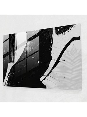 Painted Anarchy Minimalist Cam Duvar Sanatı - Soyut Sanat, Cam Duvar Sanatı, Minimalist Tasarım, Soyut Sanat, 45X30