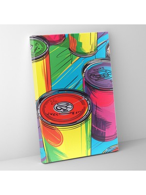 Painted Anarchy Andy Warhol Kanvas Tablo - Campbell'in Çorba Kutuları Duvar Tablosu - Andy Warhol, Ev Dekorasyonu, Kanvas Tablo, 30X50