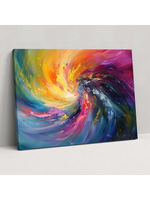 Painted Anarchy Enerjik Soyut Sanat Kanvas Tablo - Soyut Sanat, Soyut Sanat, Duvar Sanatı, Kanvas Tablo, 50X30