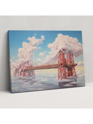 Painted Anarchy Boğaz Köprüsü Duvar Sanatı - Boğaz Köprüsü, Duvar Sanatı, Duvar Dekorasyonu, Kanvas Tablo, 50X30