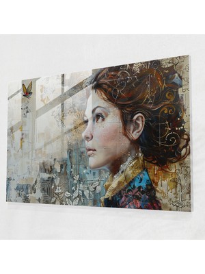 Painted Anarchy Barok Stili Cam Tablo Tablosu - Barok, Cam Baskı, Cam Duvar Sanatı, Duvar Dekorasyonu, 45X30