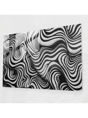 Painted Anarchy Organik Soyut Cam Duvar Sanatı - Soyut Sanat, Modern Sanat, Soyut Sanat, Cam Duvar Sanatı, 45X30