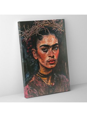 Painted Anarchy Frida Kahlo Style Wall Art - Frida Kahlo, Canvas, Wall Decoration, Wall Art, 30X50
