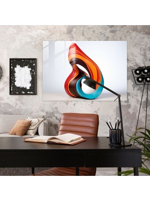 Çağdaş Aborijin Cam Heykeli - Aborijin, Modern Sanat, Gelenek, Ev Dekorasyonu, 45X30