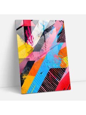 Painted Anarchy Andy Warhol Cam Duvar Sanatı - Soyut Geometrik Desenler - Andy Warhol, Andy Warhol, Modern Sanat, Cam Duvar Sanatı, 30X45