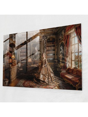 Painted Anarchy Barok Tarzı Resim Cam Duvar Sanatı - Barok, Duvar Süslemesi, Barok Tarzı Resim, Cam Sanatı, 45X30