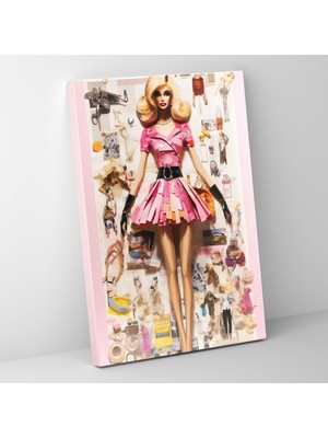 Painted Anarchy Barbie Ikonik Kıyafetler Kanvas Tablo - Barbie, Barbie, Ikonik Kıyafetler, Zamansız Moda, 30X50